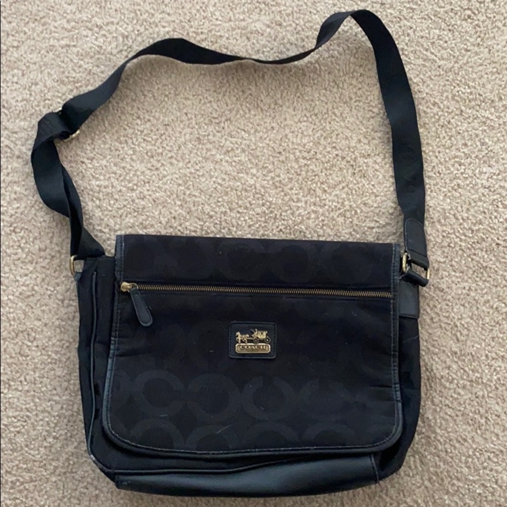 Black Coach crossbody bag
